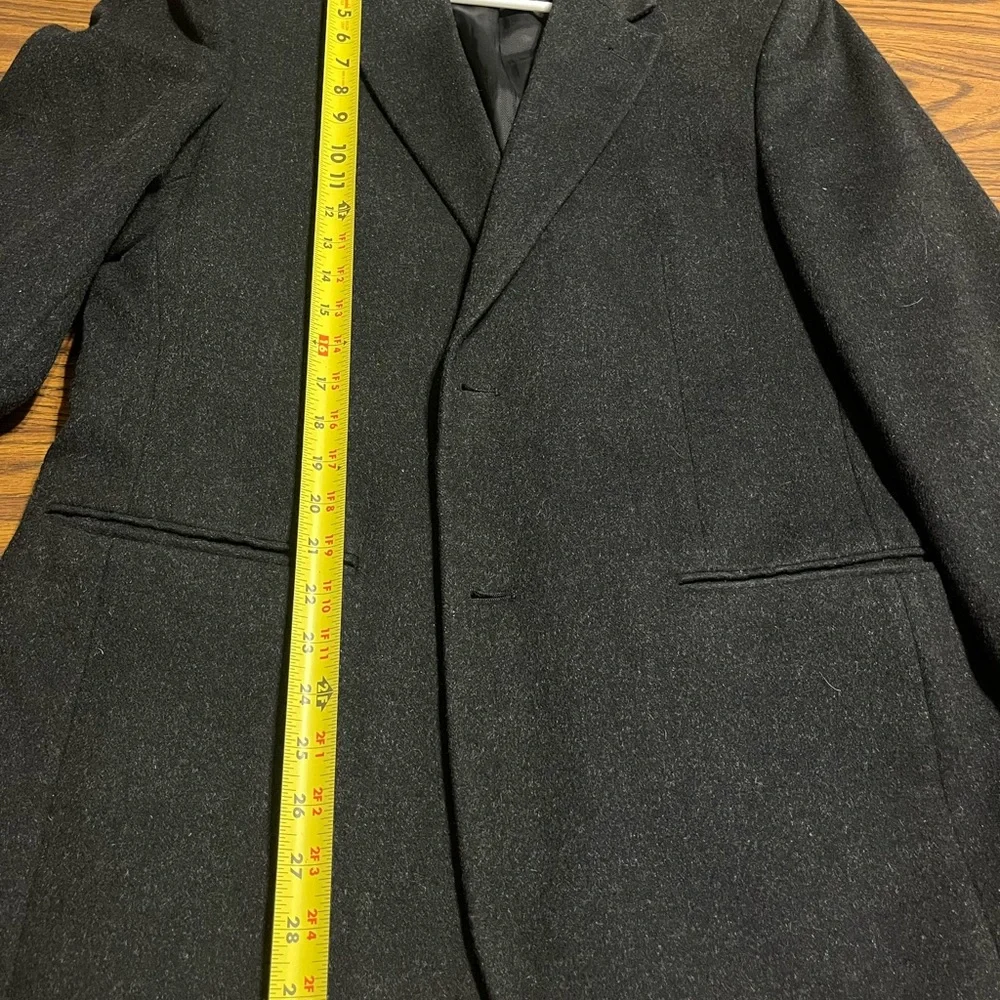 Club Room Blazer Sport Coat Jacket‎ Mens 40R Black Wool Silk Cashmere 2 Button
